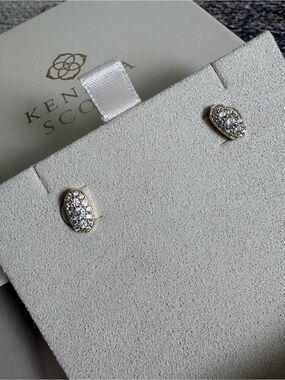 Kendra Scott Gold Grayson Crystal Stud Earrings